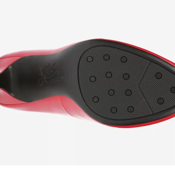 🇫🇷 Glossy Red Patent Parigi Pump (Lifestride) Women's Size 5, 2.5" heel - Picture 14 of 14